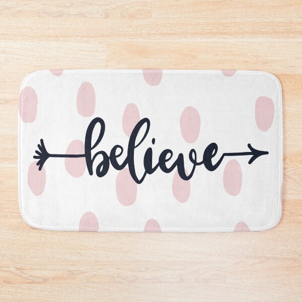 Item preview, Modern and Minimal Pink Dots Pattern Believe Typography designed and sold by TamGustam.