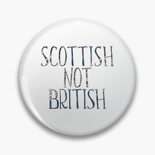 Item preview, SCOTTISH NOT BRITISH, Scottish Independence Saltire Flag Text Slogan designed and sold by MacPean.