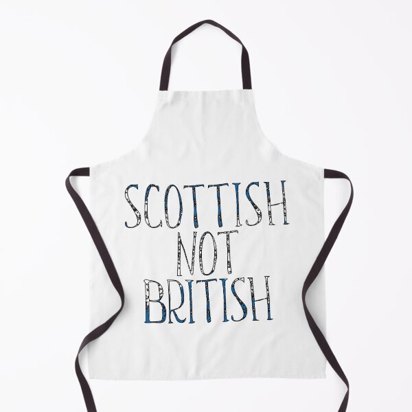 Item preview, SCOTTISH NOT BRITISH, Scottish Independence Saltire Flag Text Slogan designed and sold by MacPean.