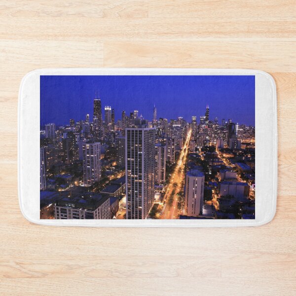 Item preview, Chicago, IL at night designed and sold by Zach Auerbach.