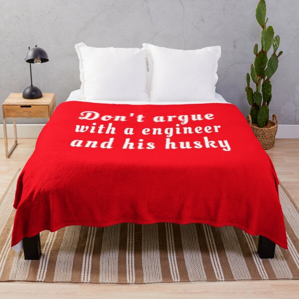 Item preview, Don't argue with a engineer and his husky red designed and sold by clewzo.