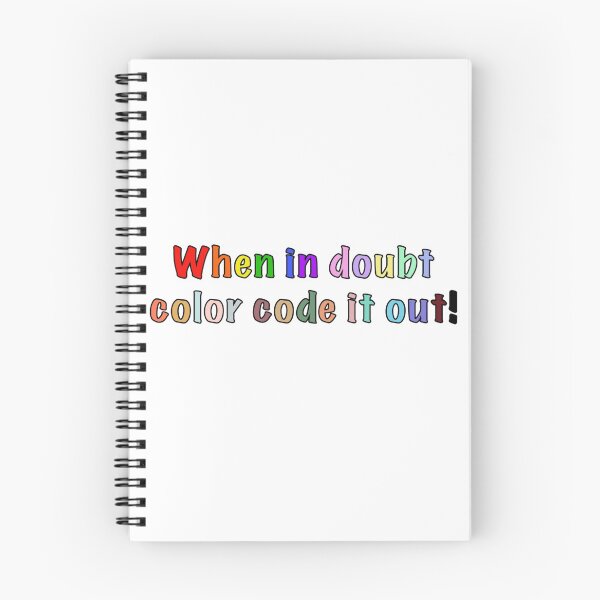 Item preview, When in doubt, color code it out! designed and sold by madebymich.