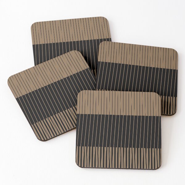 Item preview, Brown Tan and Black Stripes designed and sold by maggie-jm.