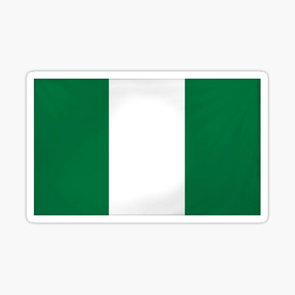 Nigerian Flag Sticker Sticker