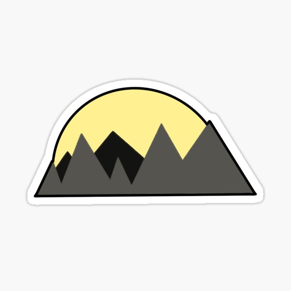Sun and Mountain Sticker