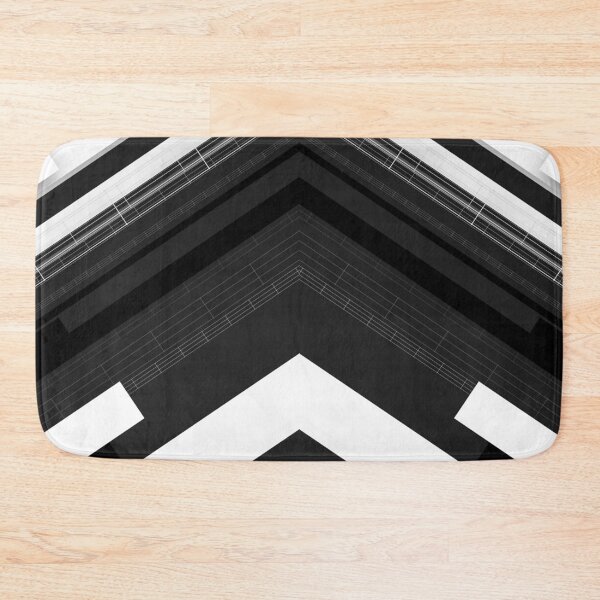 Item preview, Classic Tech Stripes Chevron (Black/White/Gray) designed and sold by hyproinc.