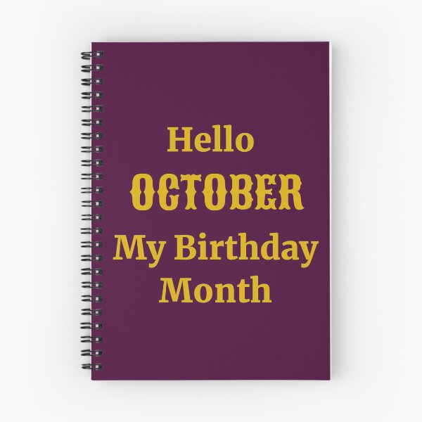 Item preview, Hello October. My birthday month designed and sold by RueChiedza.