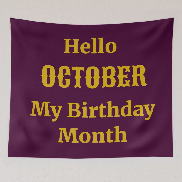 Item preview, Hello October. My birthday month designed and sold by RueChiedza.