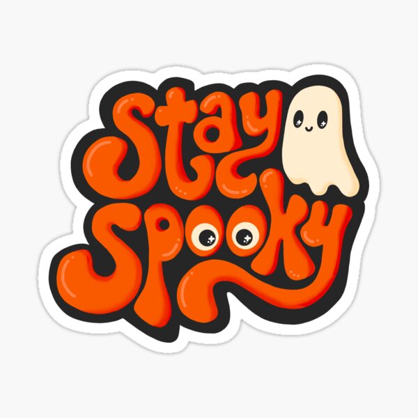 Festive Stay Spooky Sticker