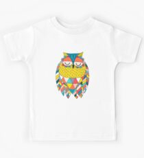 Aztec Owl Illustration Kids Tee