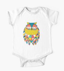 Aztec Owl Illustration One Piece - Short Sleeve