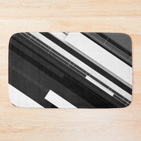 Item preview, Classic Tech Stripes Diagonal (Black/White/Gray) designed and sold by hyproinc.
