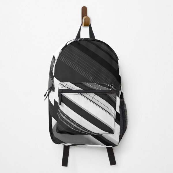 Item preview, Classic Tech Stripes Diagonal (Black/White/Gray) designed and sold by hyproinc.