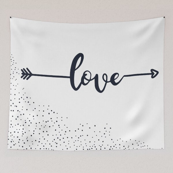 Item preview, Modern and Minimal Black and White Dots Pattern Love Typography designed and sold by TamGustam.