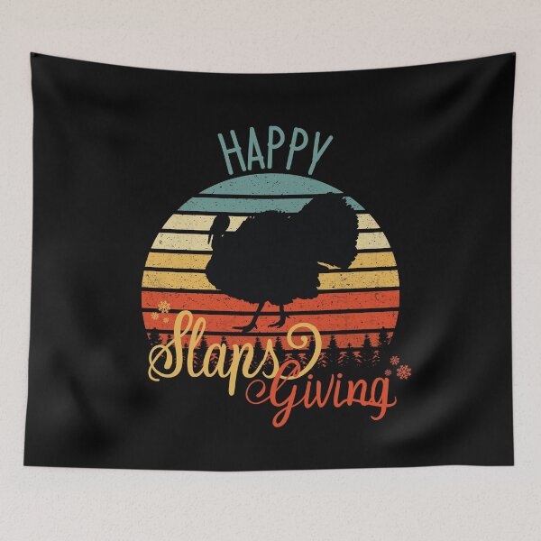Item preview, Happy Slapsgiving Funny Happy Thanksgiving Vintage designed and sold by tinypurpleland.