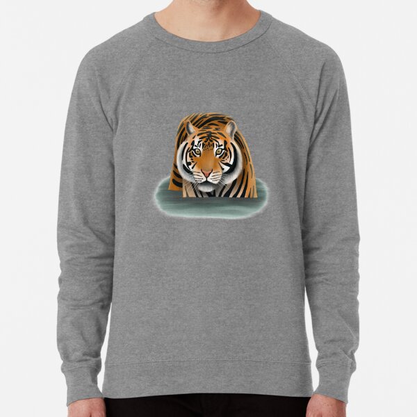 Sumatran Tiger In Water Lightweight Sweatshirt