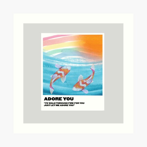 adore you polaroid Art Print