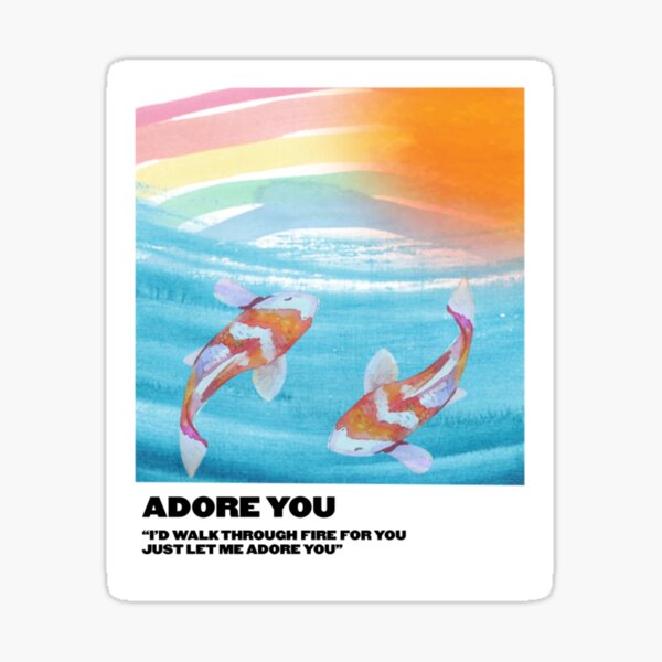 adore you polaroid Sticker