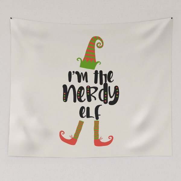 Item preview, I’m the nerdy elf matching Christmas family costume designed and sold by JokeGysen.