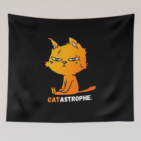 Item preview, CATASTROPHE CAT designed and sold by TheCatmanShop.
