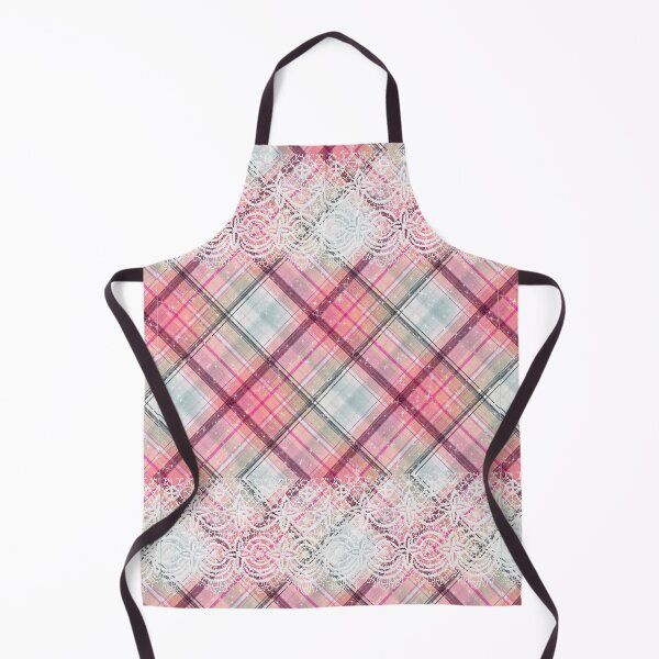 Item preview, Kawaii Pastel Plaid Pink and White Lace Tartan Pattern Japanese designed and sold by Jolly-Yosei.