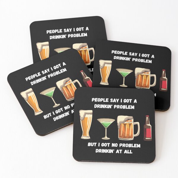 Item preview, Drinking Problem Black background designed and sold by ml-77pro.