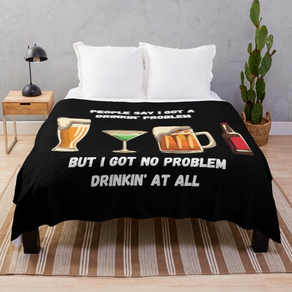 Item preview, Drinking Problem Black background designed and sold by ml-77pro.