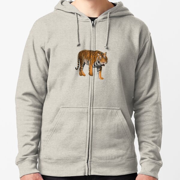 Sumatran Tiger Zipped Hoodie