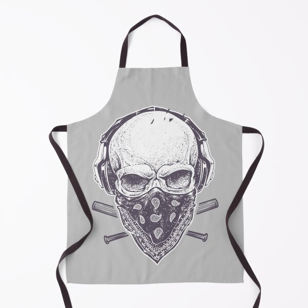 Item preview, Vintage Skull with mask and headphones Happy Quarantined Halloween designed and sold by TamGustam.