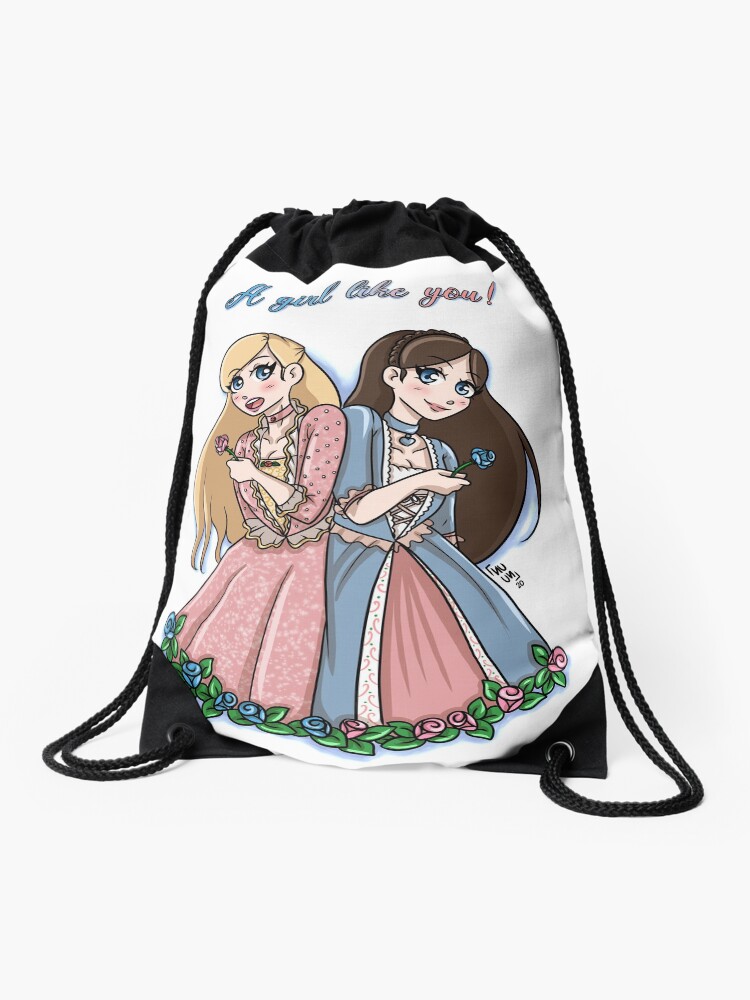 barbie drawstring bag