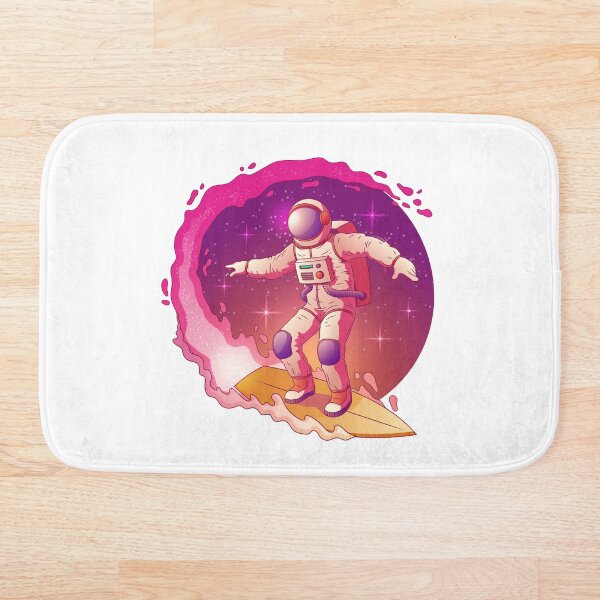Space Surf Bath Mat