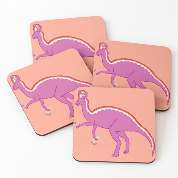 Item preview, Lambeosaurus pink dinosaur designed and sold by memarabord.