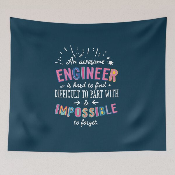 Item preview, An awesome Engineer Gift Idea - Impossible to Forget Quote designed and sold by betternotes.