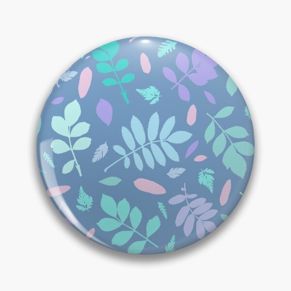 Item preview, Multicolor leaves 2. Wild herbs seamless pattern on blue. Autumn leaf fall. Wild life designed and sold by Yulia Chepurova.