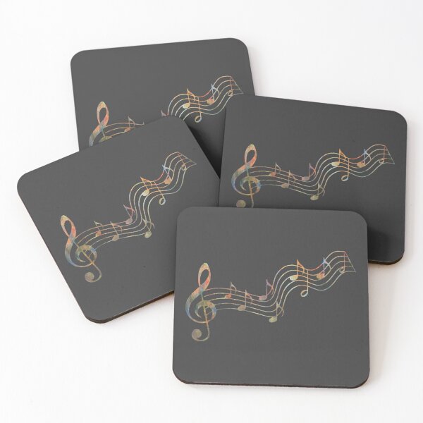 Item preview, Grunge pastel music note pattern designed and sold by Junsu Lim.
