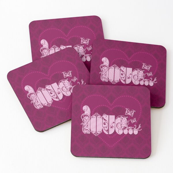 Item preview, LOVE HEART (Faux Flock) - Cerise designed and sold by ifourdezign.