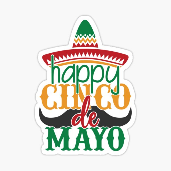 Aperçu de l'œuvre Happy Cinco De Mayo - Mexicain créée et vendue par Sarko-Clothing.