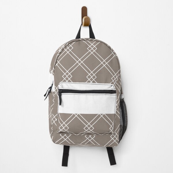 Item preview, Mash Design Pattern modern style_white on brown background designed and sold by Brontorino.
