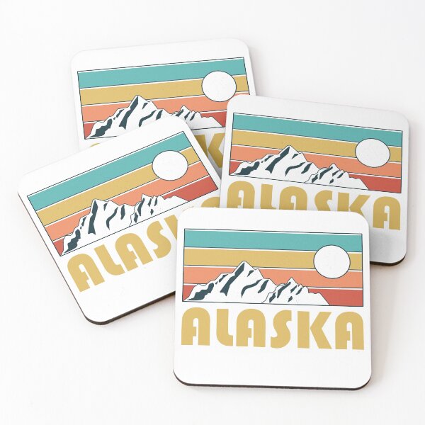 Item preview, Alaska Retro Vintage - Alaska Mountain Souvenir - Gift - Hometown - Hiking - Nature designed and sold by HappyTees Lab.