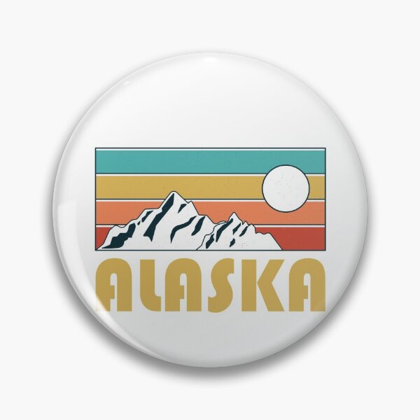 Item preview, Alaska Retro Vintage - Alaska Mountain Souvenir - Gift - Hometown - Hiking - Nature designed and sold by HappyTees Lab.