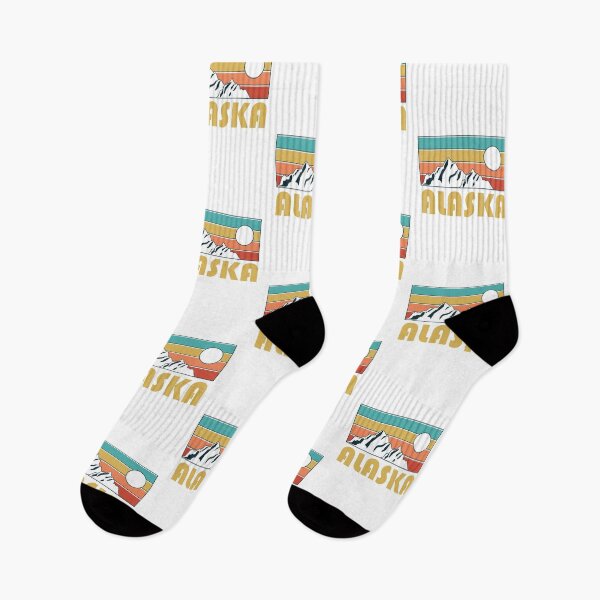 Item preview, Alaska Retro Vintage - Alaska Mountain Souvenir - Gift - Hometown - Hiking - Nature designed and sold by HappyTees Lab.