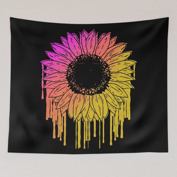 Item preview, Raimbow  sunflowers Watercolor, mask,cool,cute,funny designed and sold by Collagedream.