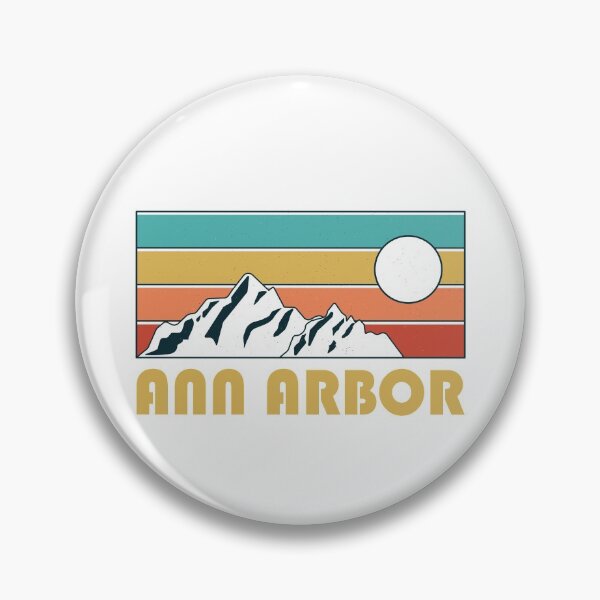 Item preview, Ann Arbor Retro Vintage - Ann Arbor Michigan Mountain Souvenir - Gift - Hometown - Hiking - Nature designed and sold by HappyTees Lab.