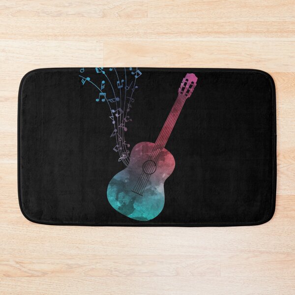 Item preview, Watercolor Acoustic Guitar With Music Notes designed and sold by Primroaddesigns.