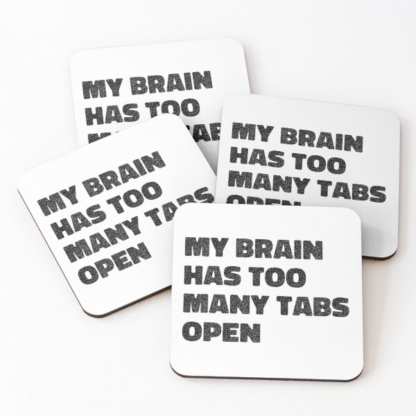 Item preview, my brain has too many tabs open designed and sold by maakamiri.