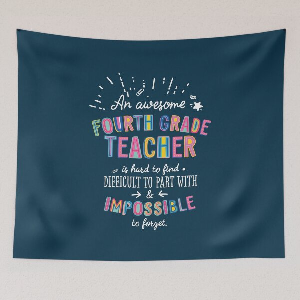 Item preview, An awesome Fourth Grade Teacher Gift Idea - Impossible to Forget Quote designed and sold by betternotes.