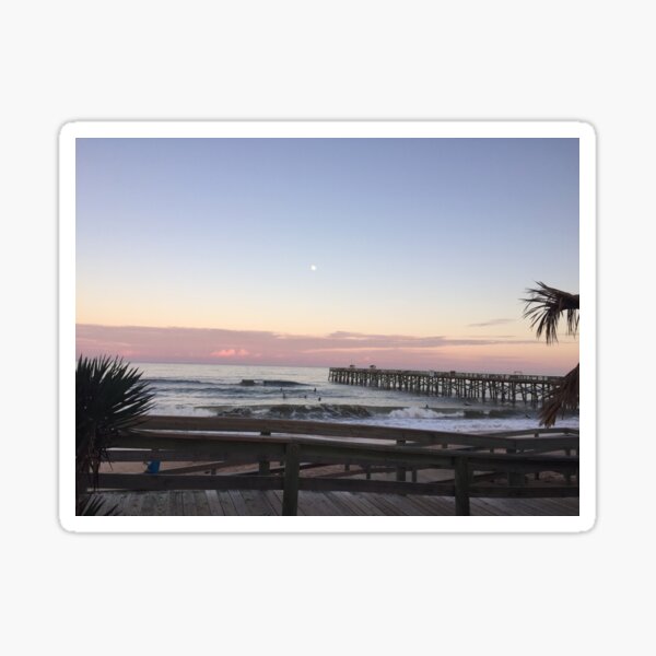 Boardwalk Flagler Beach Florida Sticker