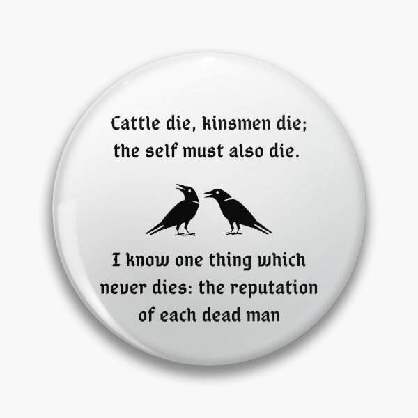 Item preview, Hávamál - Words of wisdom - Viking - Hugin & Munin designed and sold by Norse-Fashion.