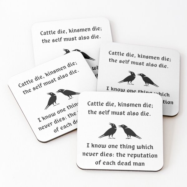 Item preview, Hávamál - Words of wisdom - Viking - Hugin & Munin designed and sold by Norse-Fashion.