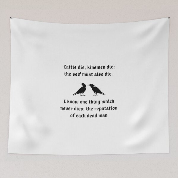 Item preview, Hávamál - Words of wisdom - Viking - Hugin & Munin designed and sold by Norse-Fashion.
